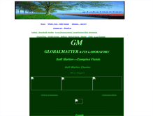 Tablet Screenshot of globalmatter-lab.net